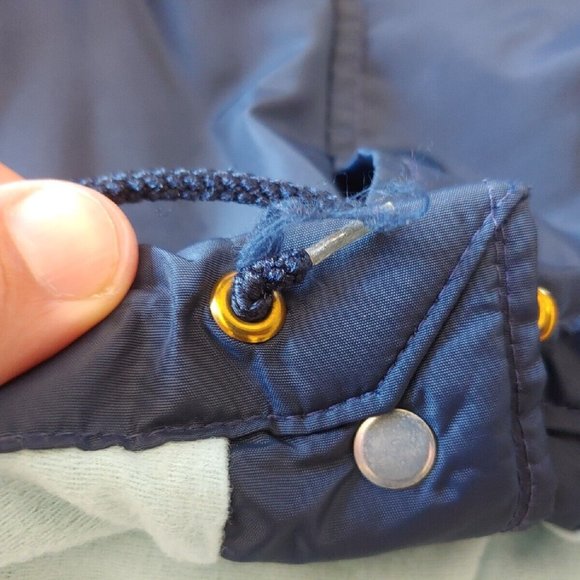 Anchor Hocking Employee Jacket VINTAGE Windbreaker Coat Rennoc USA Blue Small - Picture 8 of 10